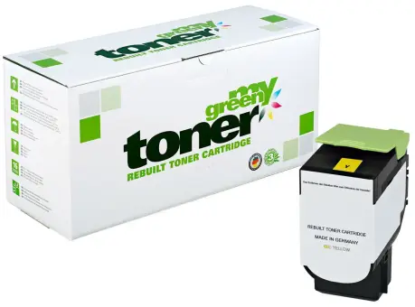 Alternativ Toner für Lexmark 70C0X40 Yellow ca. 4.000 Seiten  (My Green Toner) 