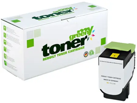 Alternativ Toner für Lexmark 70C2HY0 Yellow ca. 3.000 Seiten  (My Green Toner) 