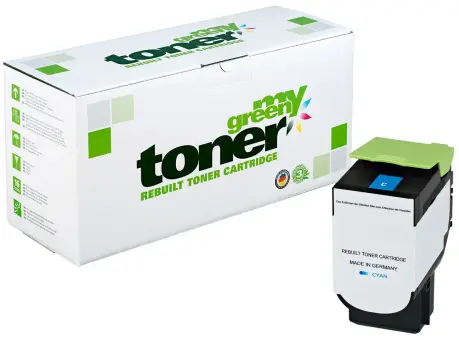 Alternativ Toner für Lexmark 71B20C0 Cyan ca. 2.300 Seiten  (My Green Toner) 