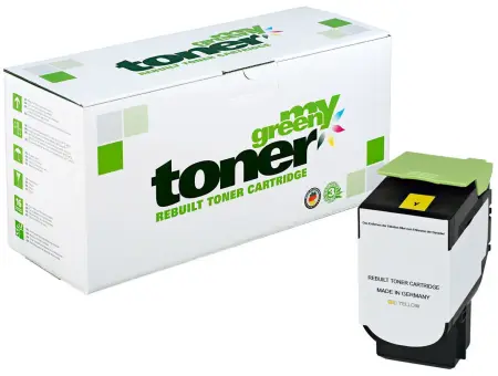 Alternativ Toner für Lexmark 71B20Y0 Yellow ca. 2.300 Seiten  (My Green Toner) 