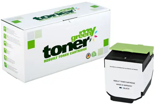 Alternativ Toner für Lexmark 71B2HK0 Schwarz ca. 6.000 Seiten  (My Green Toner) 