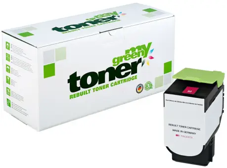 Alternativ Toner für Lexmark 80C2HM0 Magenta ca. 3.000 Seiten  (My Green Toner) 