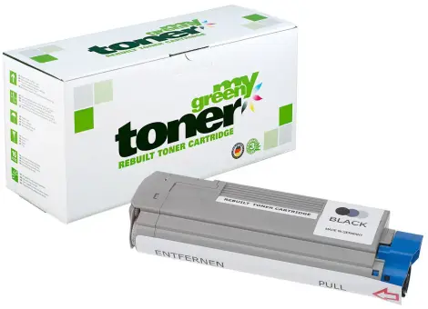 Alternativ Toner für Oki 43324408[HC] Schwarz[HC] ca. 8.000 Seiten  (My Green Toner) 