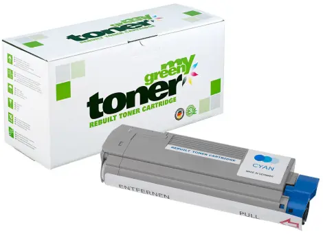Alternativ Toner für Oki 43381907[HC] Cyan[HC] ca. 8.000 Seiten  (My Green Toner) 