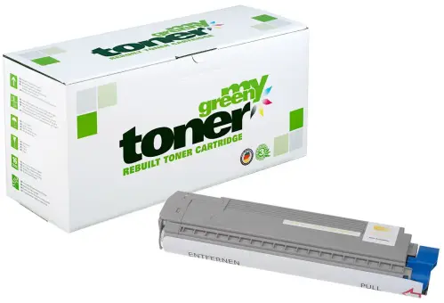 Alternativ Toner für Oki 43487709[HC] Yellow[HC] ca. 9.000 Seiten  (My Green Toner) 
