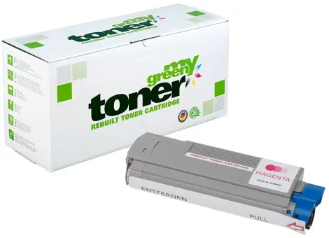 Alternativ Toner für Oki 43872306[HC] Magenta[HC] ca. 8.000 Seiten  (My Green Toner) 