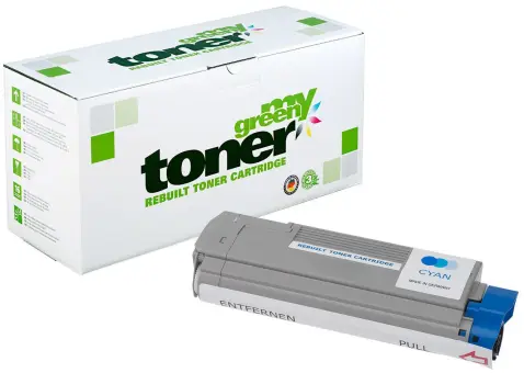 Kompatibel zu Oki 44315319 Cyan ca. 6.000 Seiten, (My Green) 