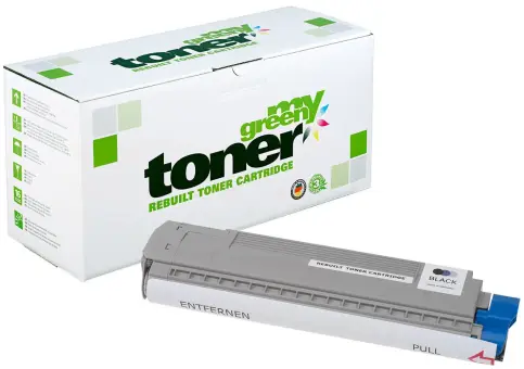 Alternativ Toner für Oki 44844508 Schwarz ca. 10.000 Seiten  (My Green Toner) 