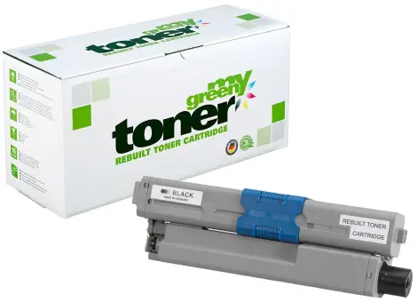 Alternativ Toner für Oki 44973536 Schwarz ca. 2.200 Seiten  (My Green Toner) 