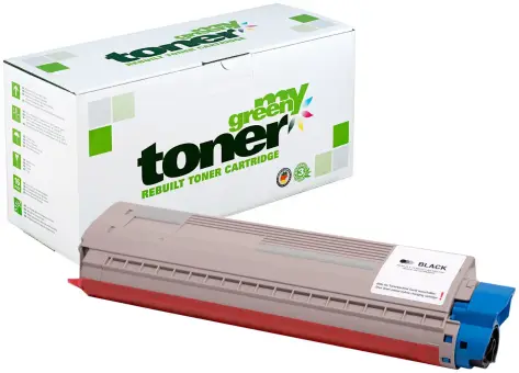 Kompatibel zu Oki 46443104 Schwarz ca. 10.000 Seiten, (My Green Toner) 