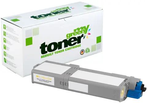 Alternativ Toner für Oki 46490605 Yellow ca. 6.000 Seiten  (My Green Toner) 