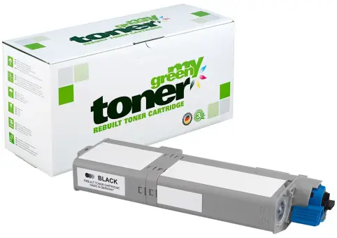 Alternativ Toner für Oki 46490608 Schwarz ca. 7.000 Seiten  (My Green Toner) 