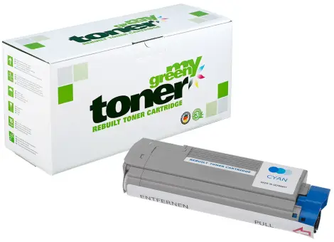 Alternativ Toner für Oki 46507507 Cyan ca. 6.000 Seiten  (My Green Toner) 