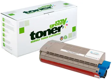 Alternativ Toner für Oki 46507623 Cyan ca. 11.500 Seiten  (My Green Toner) 