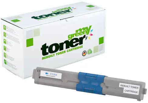 Alternativ Toner für Oki 46508711 Cyan ca. 3.000 Seiten  (My Green Toner) 