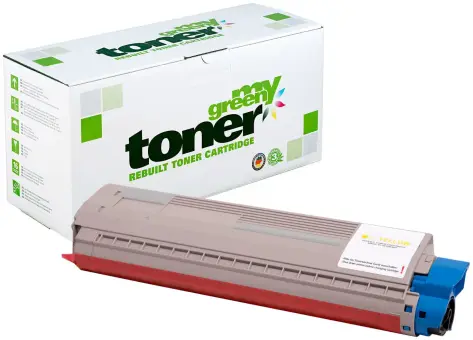 Alternativ Toner für Oki 46861305 Yellow ca. 10.000 Seiten  (My Green Toner) 