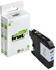 Alternativ Tintenpatrone für Brother LC22EEC Cyan ca. 1.200 Seiten  (My Green Toner) 