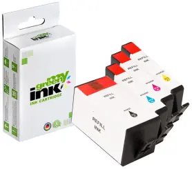 Kompatibel zu HP912XL 3YP34AE ca. 4 * 825 Seiten, KITBK+ C+M+Y (My Green) 