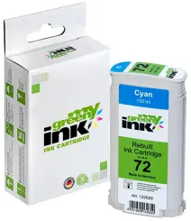 Kompatibel zu HP 72 C9371A Cyan ca. 130 ml (My Green) 