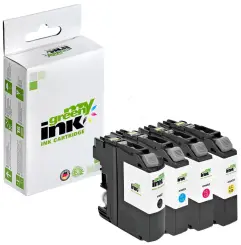 Kompatibel zu Brother LC123VAL farben je ca. 600 Seiten, (My Green) 