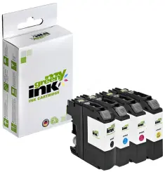 Kompatibel zu Brother LC223VAL 4 farben je ca. 5.50 Seiten, (My Green) 