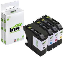 My Green Toner Tintenpatrone/n für Brother LC22ER Green KIT(BK+ C+M+Y) 