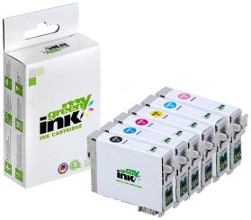 My Green Toner Tintenpatrone/n für Epson C13T08074010 T0807 KIT(BK+C+M+Y+LC+LM) 