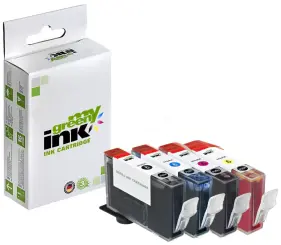 Alternativ  4 Tintenpatronen für Canon BCI3R Green KIT BCI-3BK/BCI-3C/BCI-3M/BCI-3Y  (My Green Toner) 