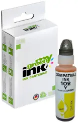 Kompatibel zu Tintenflasche für Canon C13T03R440 / 102 Gelb Inhalt 70 ml (My Green Toner) 