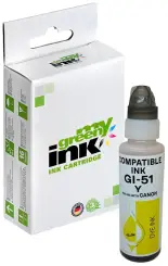 Kompatibel zu Tintenflasche für Canon GI-51Y  4548C001 Gelb Inhalt 70 ml (My Green Toner) 