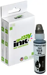 Kompatibel zu Tintenflasche für Epson 103 C13T00S14A Schwarz Inhalt 70 ml (My Green Toner) 