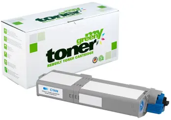 Alternativ Toner für Oki 46490607 Cyan ca. 6.000 Seiten  (My Green Toner) 